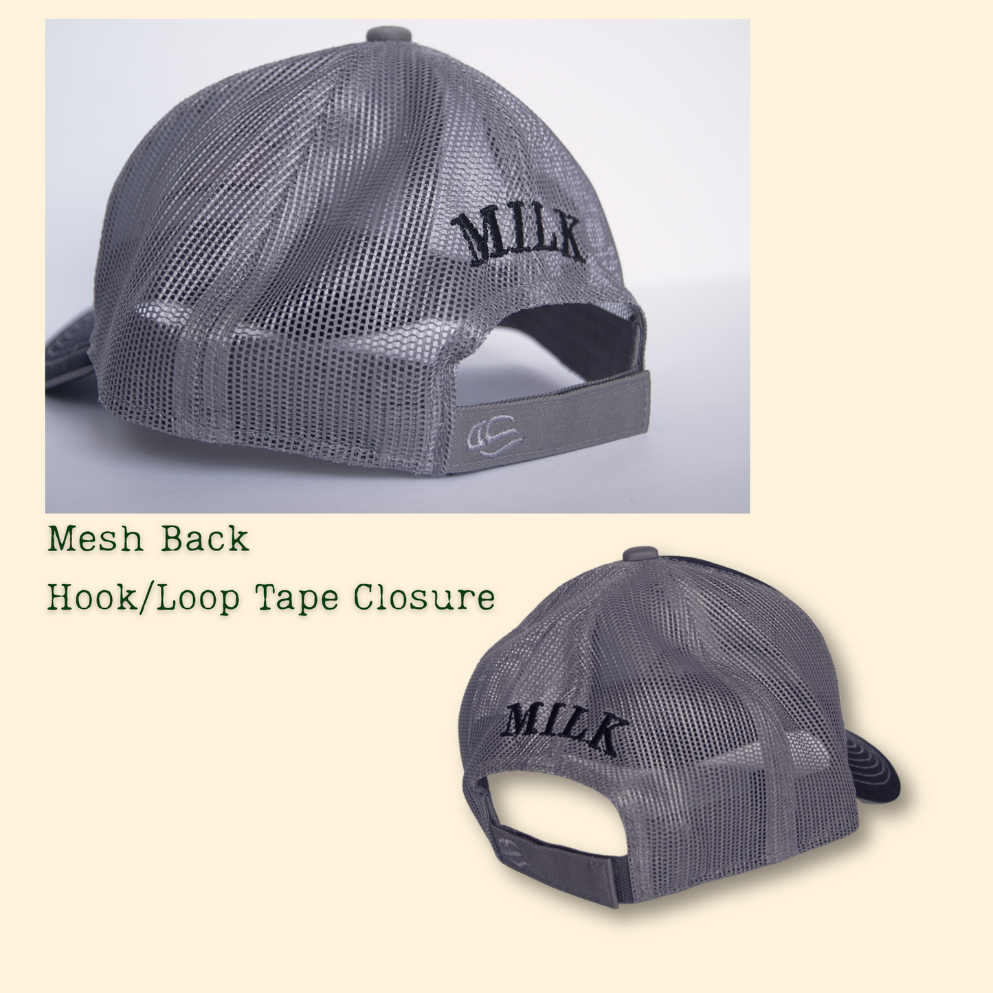 Black/Grey Embroidered OMC Cap