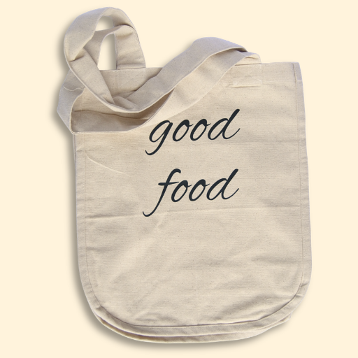 "Good Food" Reusable Grocery Tote Bag