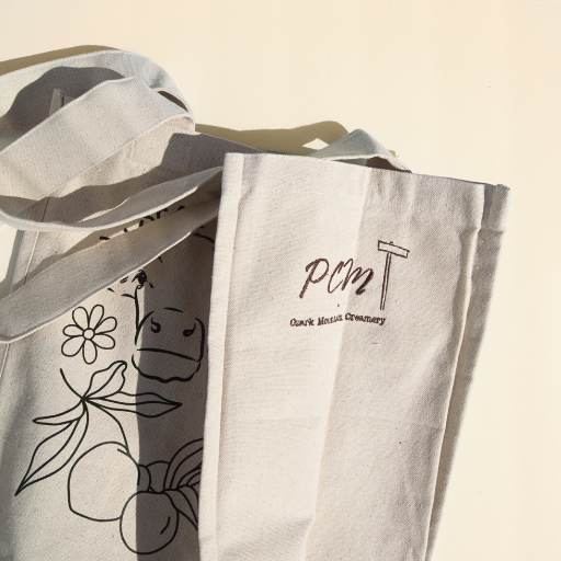 "Cow Abstract" Reusable Grocery Tote Bag