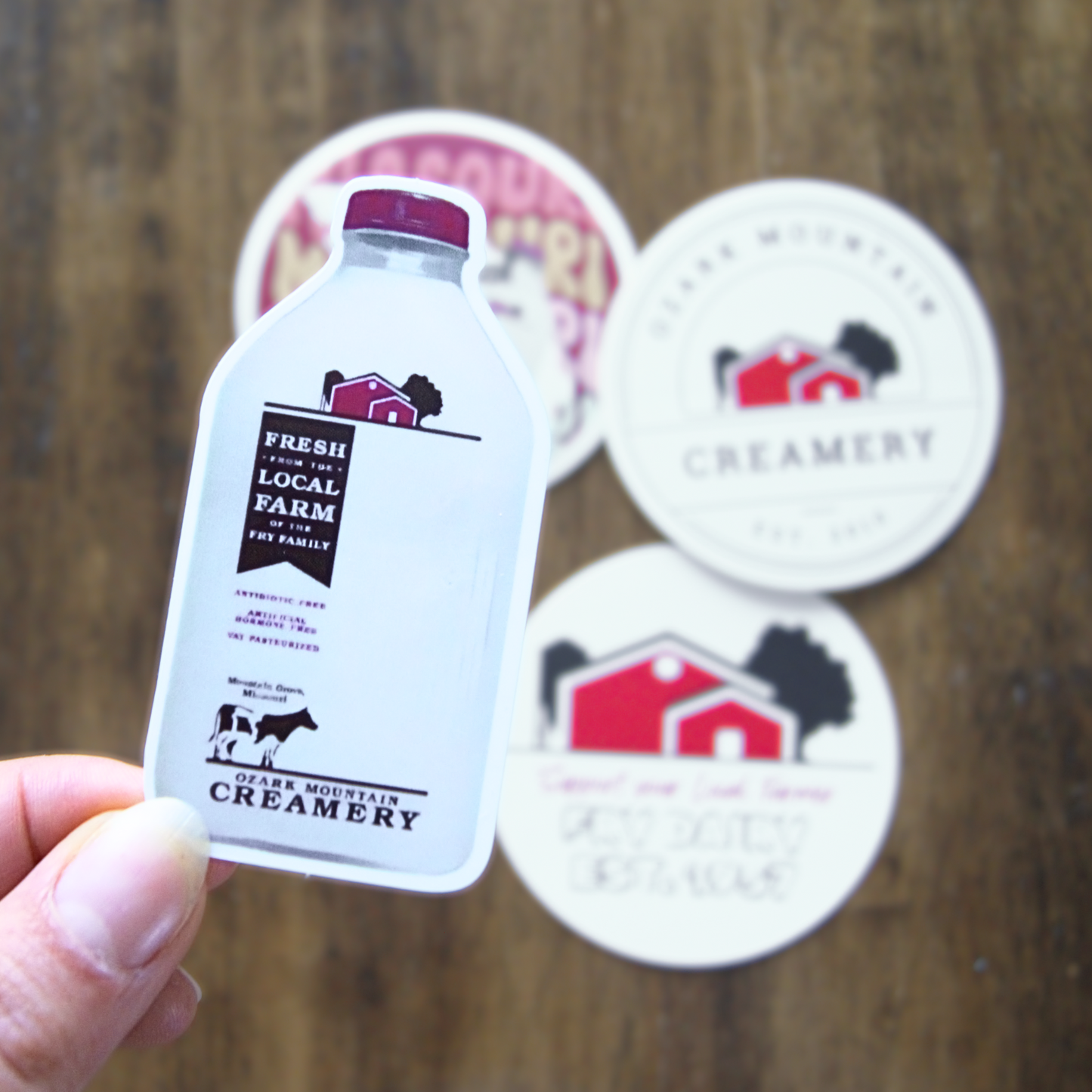OMC Bottle of Milk Decal Sticker
