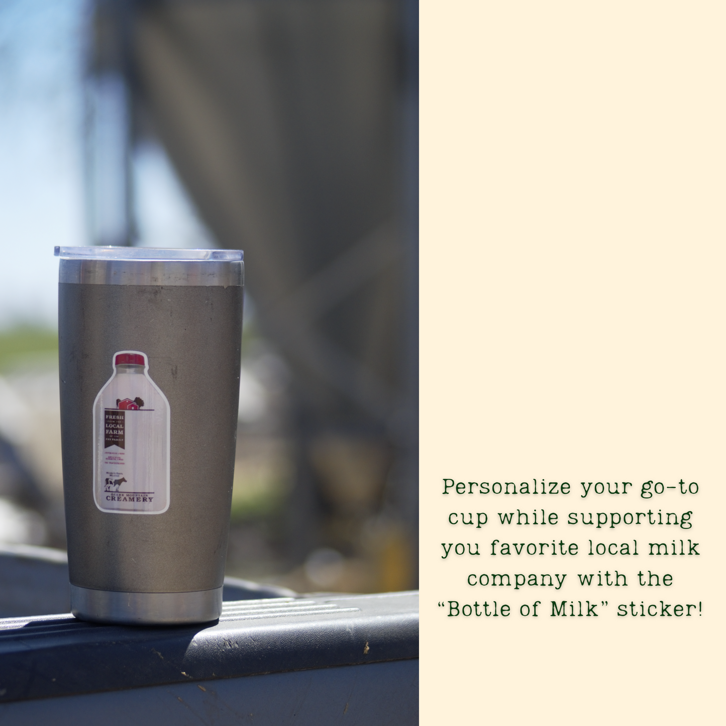 OMC Bottle of Milk Decal Sticker