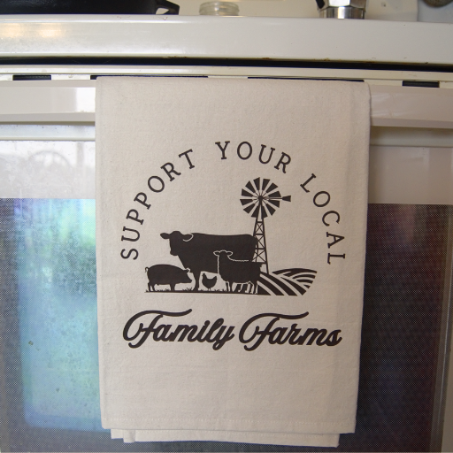 "Family Farms" Cotton Tea-Towel