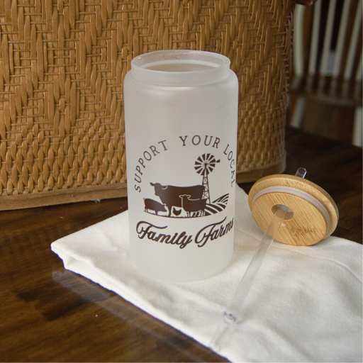 Family Farms Glass Cup