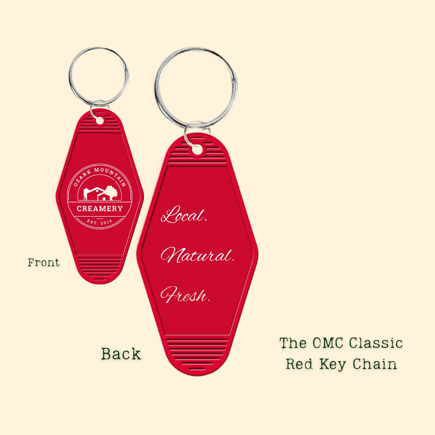 OMC Classic Red Keychain