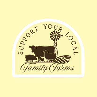 "Family Farms" Decal Sticker