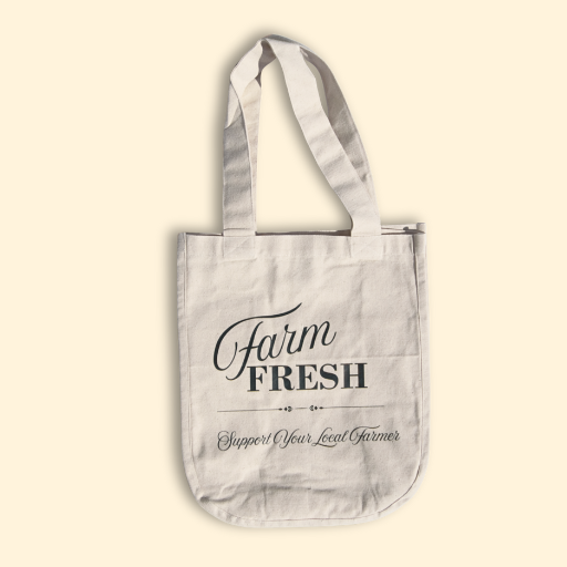 "Farm Fresh" Reusable Grocery Tote Bag