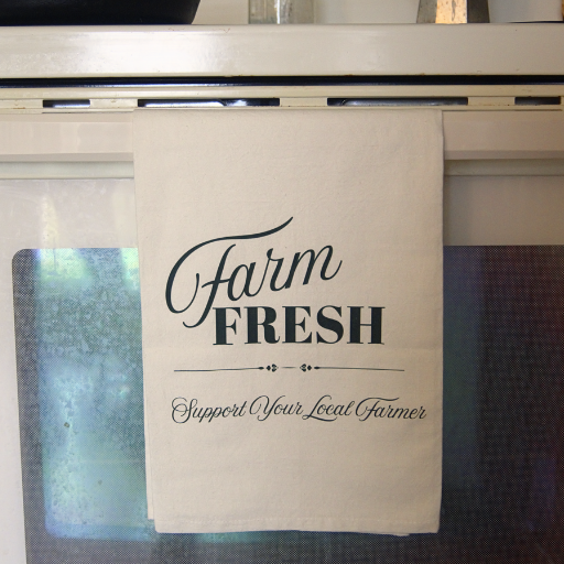 "Farm Fresh" Cotton Tea-Towel